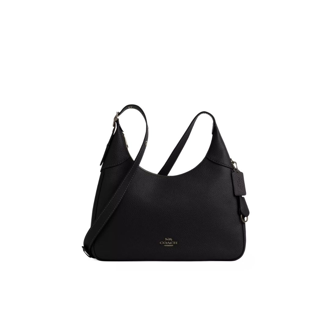 #color_pebbled leather Gunmetal Black