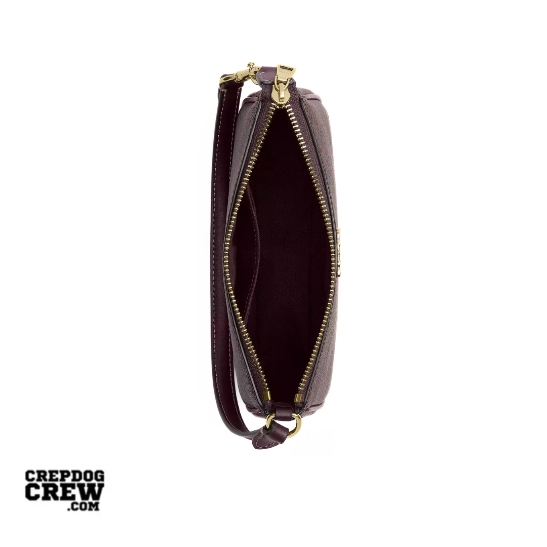 Coach Nolita 19 In Signature Canvas Gold Black Currant