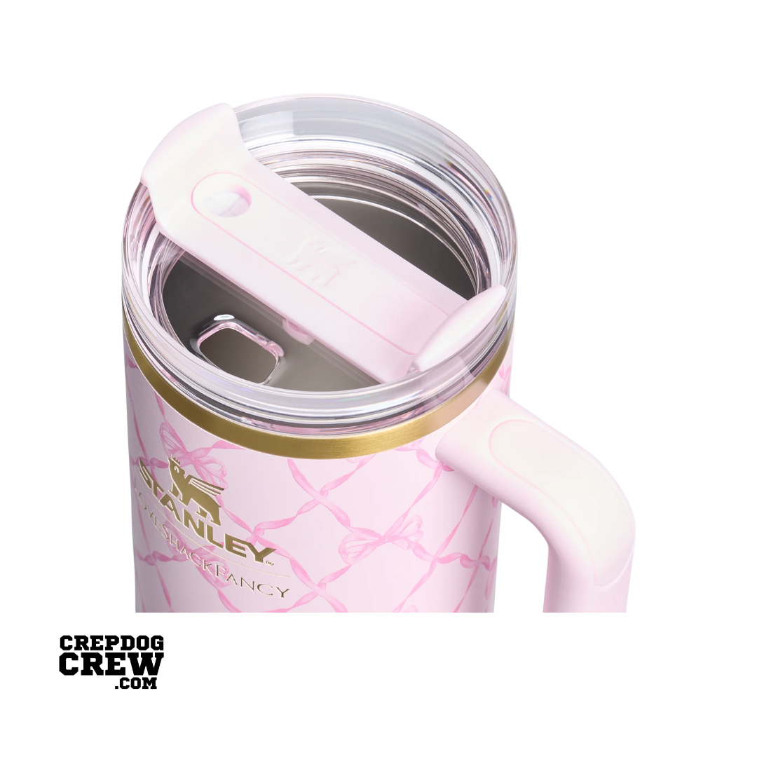 STANLEY 1913 x LoveShackFancy Holiday TUMBLER Mug FlowState Baby Bow Pink Peppermint 40 Oz