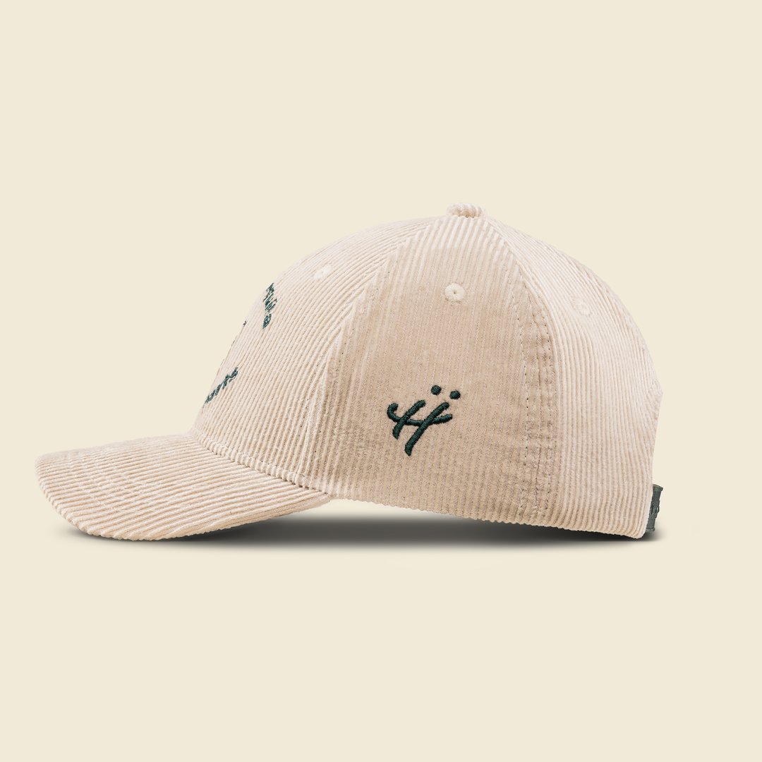 "Night faded, but the love didn’t" corduroy cap