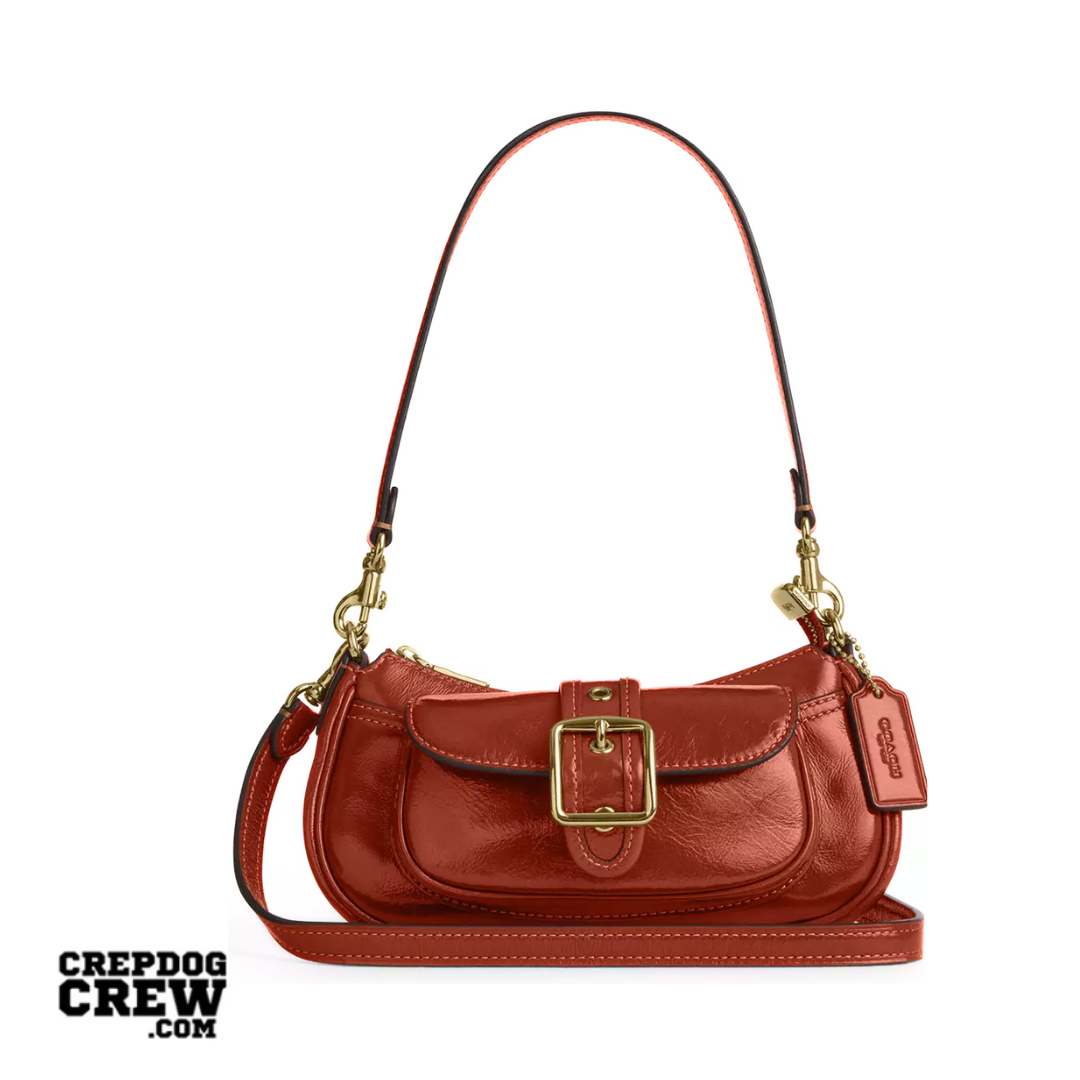 Coach Ashton Mini Shoulder Bag glazed leather Im Cinnamon