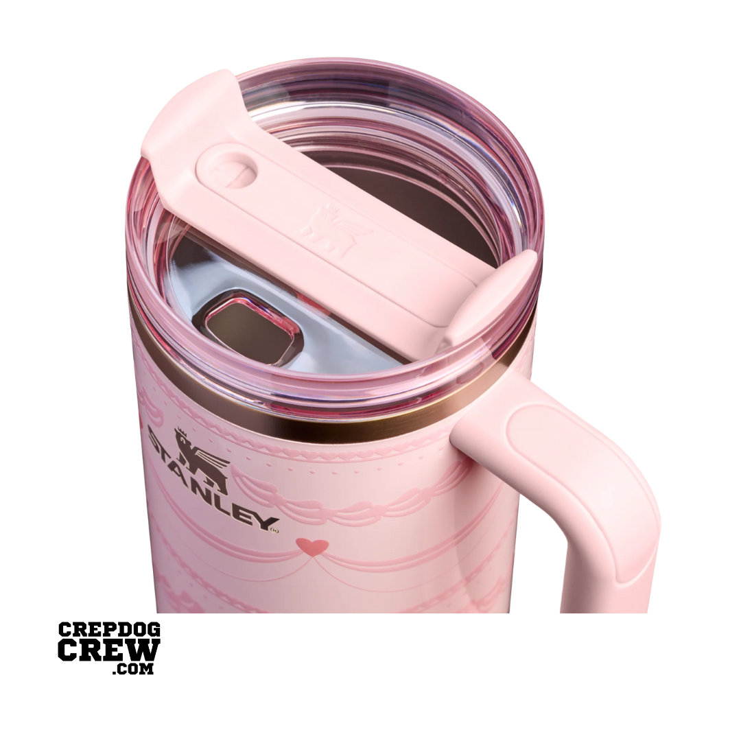 STANLEY The Valentine's Day TUMBLER Mug FlowState Pink Velvet Cake 40 Oz