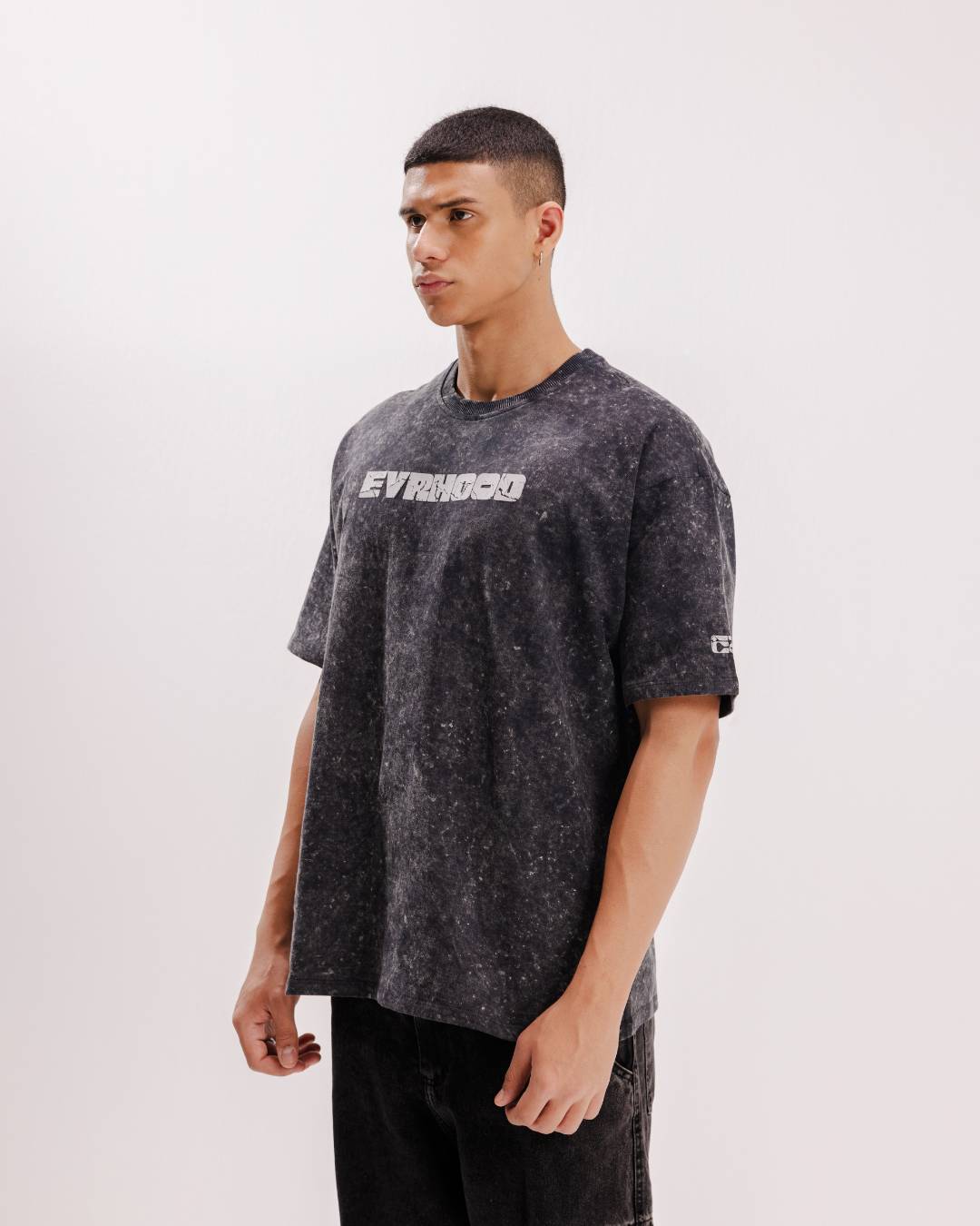 Retro Wash - Black - Evrhood oversized acid wash t-shirt