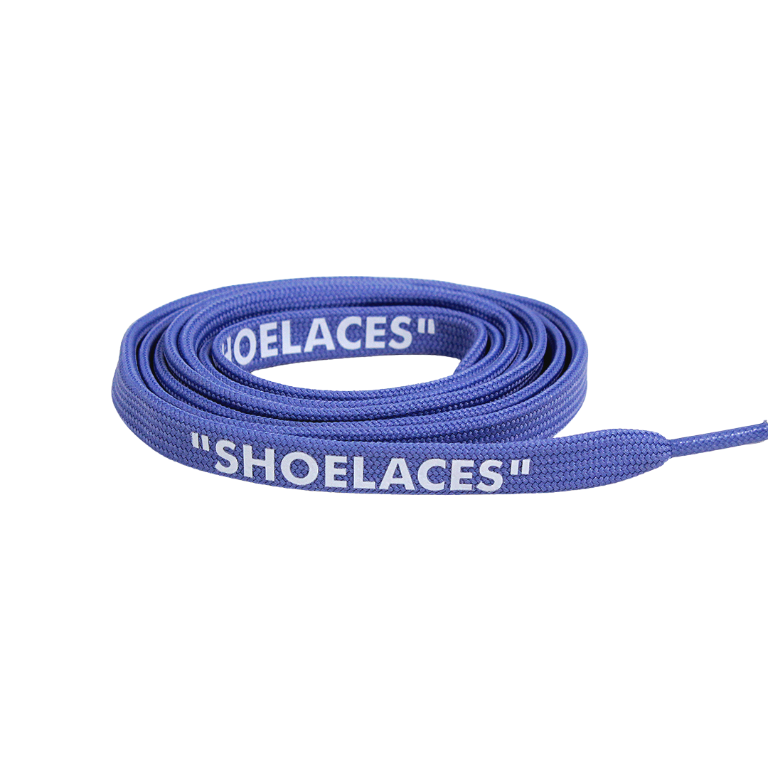 Aqua Off-White Style “SHOELACES” for Sneakers – Premium Flat Laces by KNOTTY
