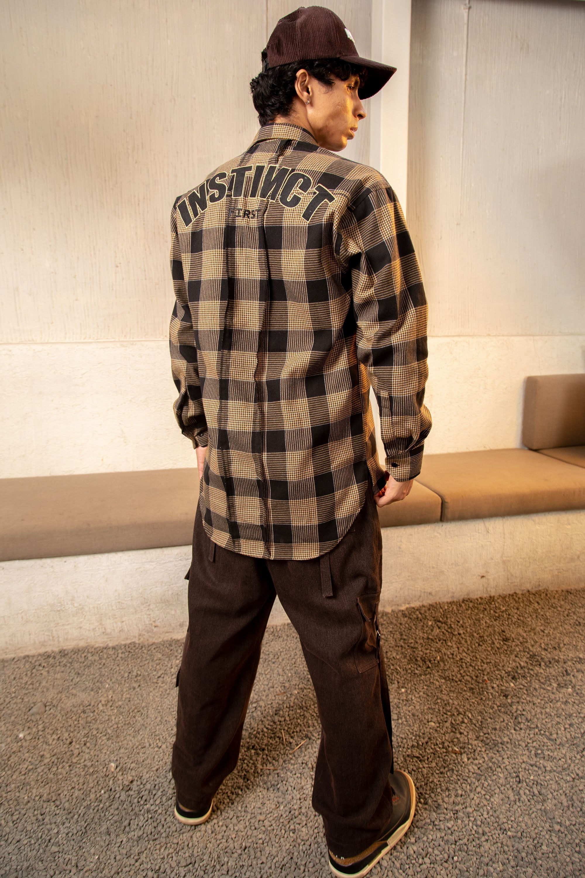Flannel Shirt - (Ash Gold)