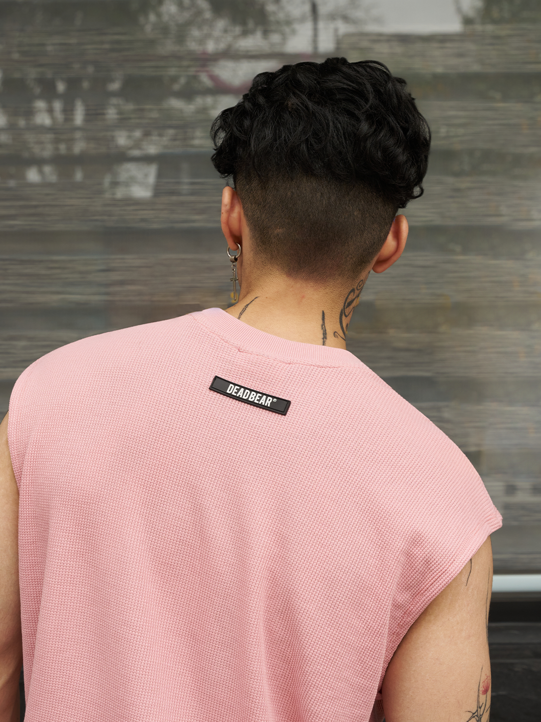 Waffle Tank Pink