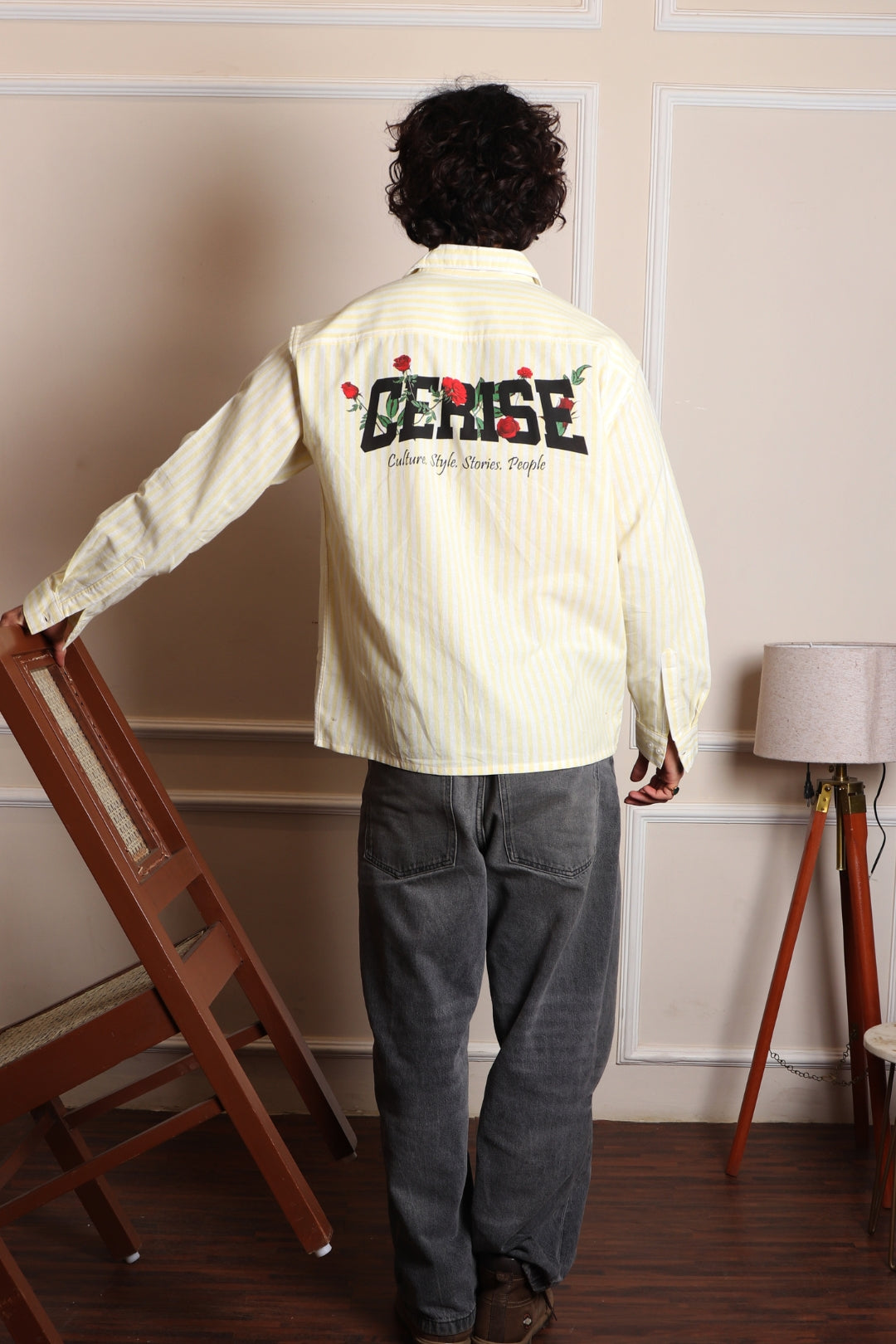 STRIPE PLAIN CERISE SHIRT