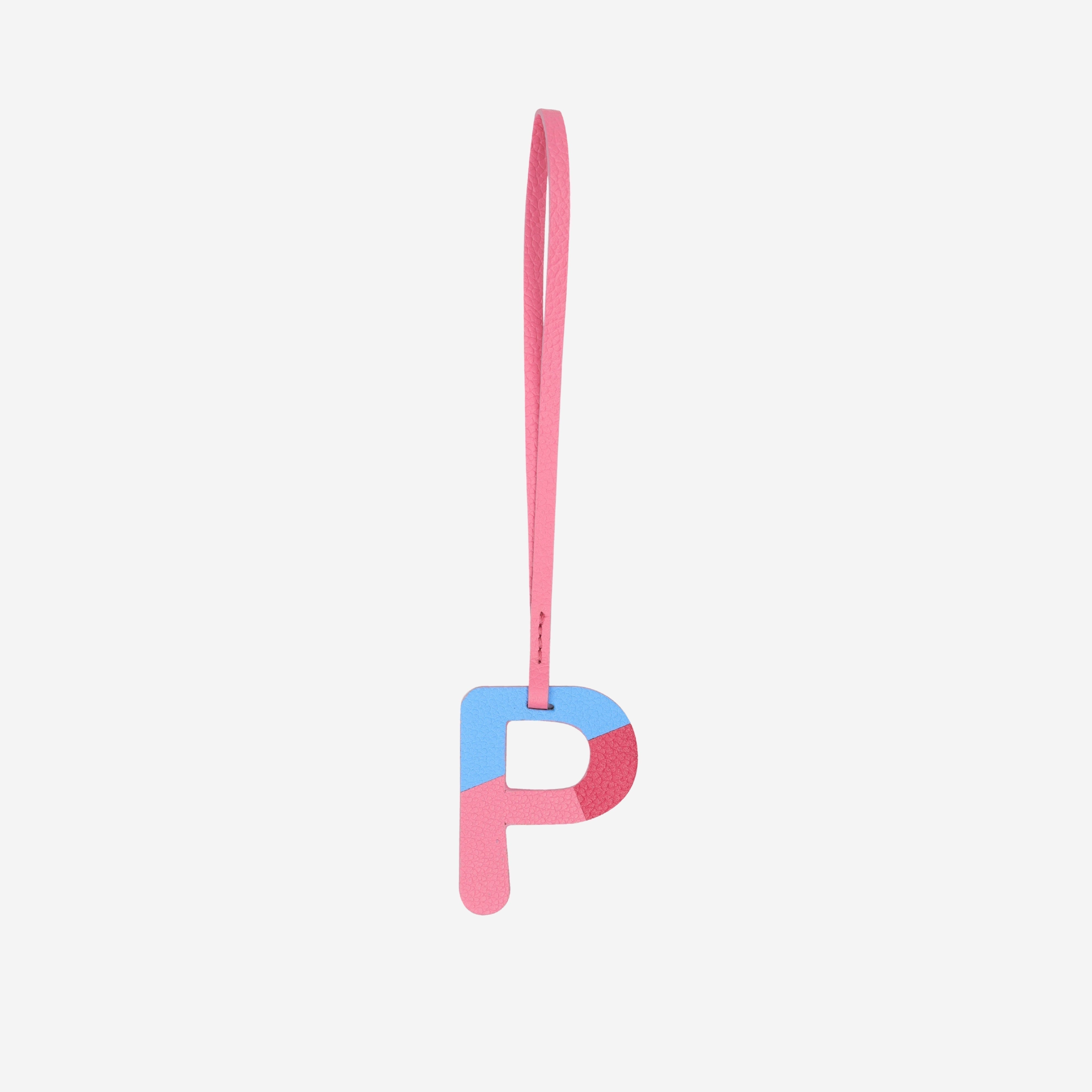 Alphabet Pink Bag Charm