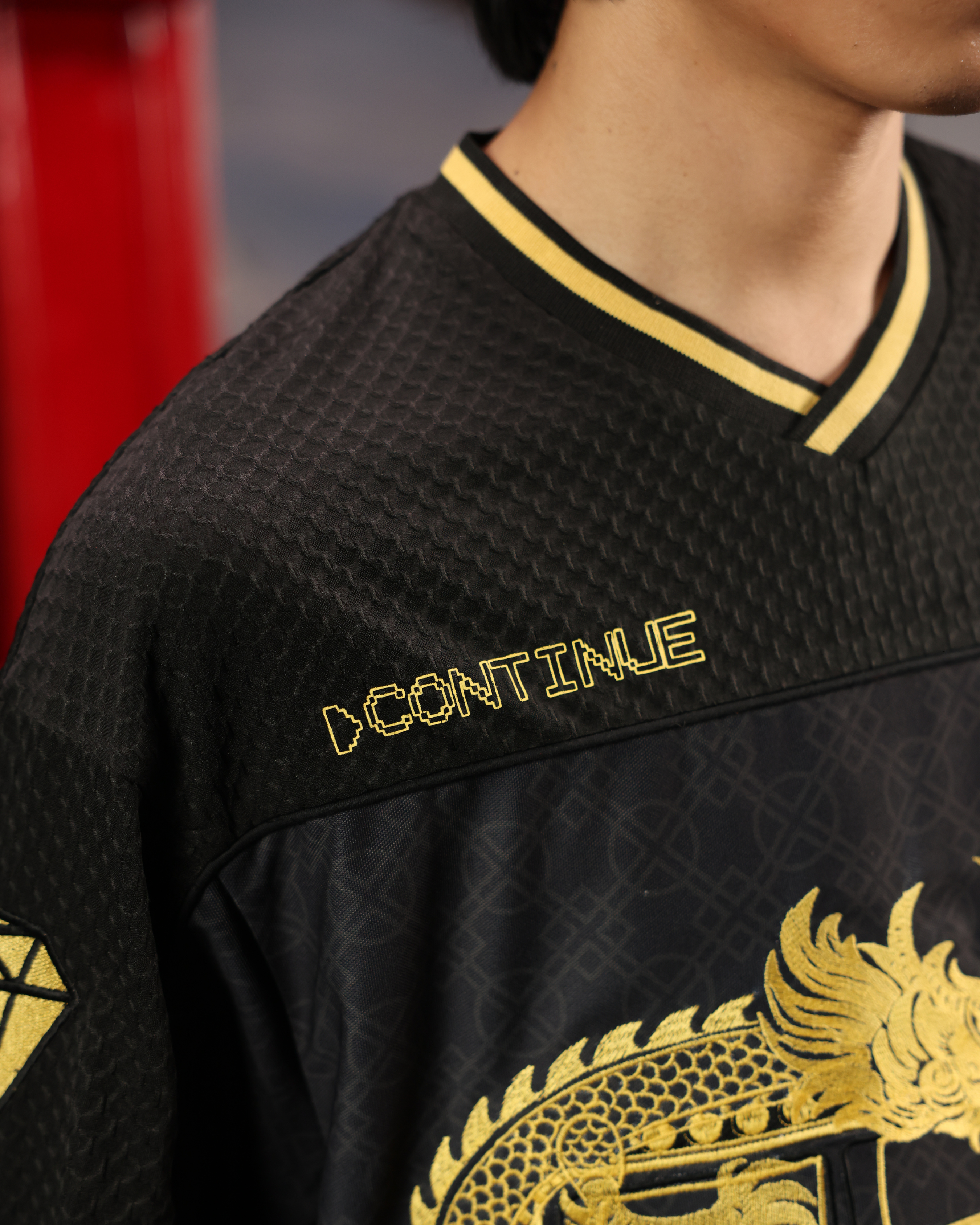 CHAKRA AND CHANCE - OVERSIZED FIT EMBROIDERED JERSEY