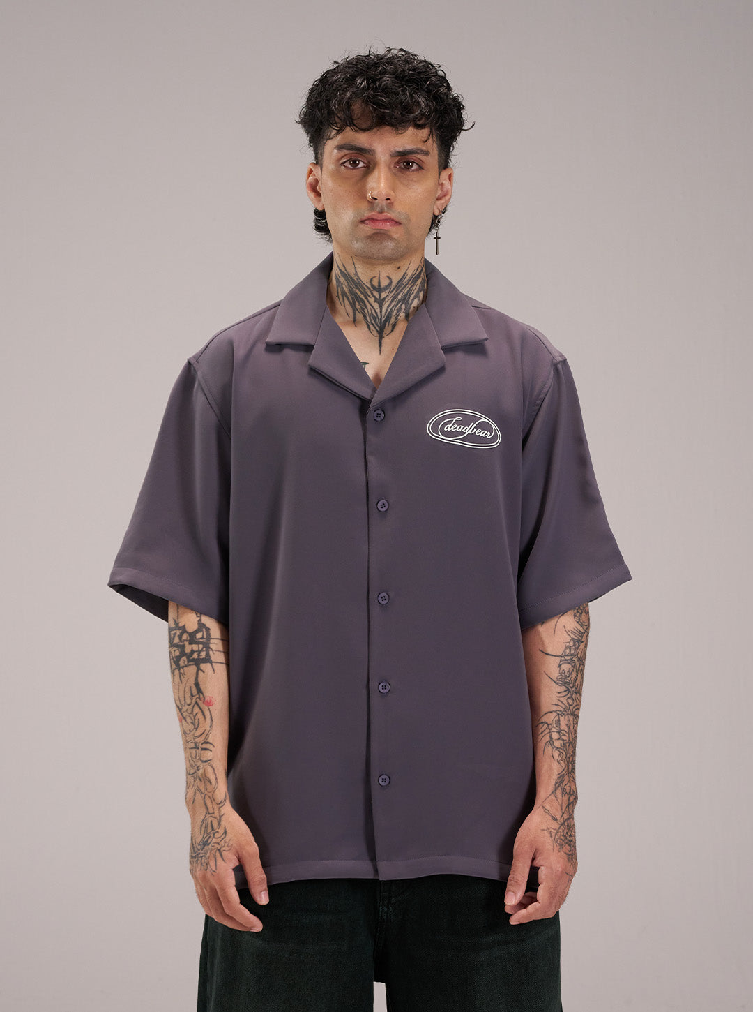 Signature Bowling Shirt Slate Lavender