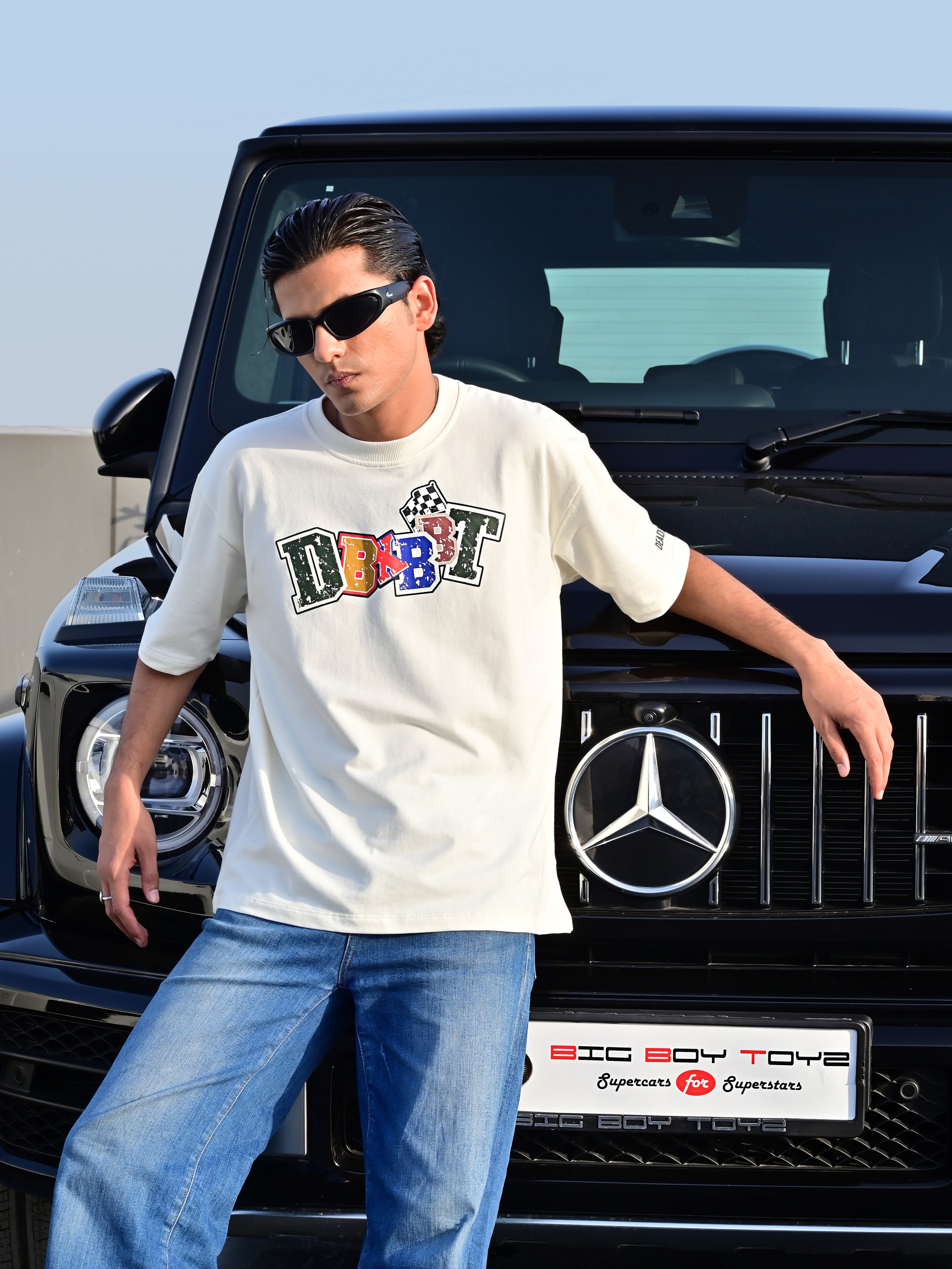 SUPERCAR LOVER TEE CREAM WHITE