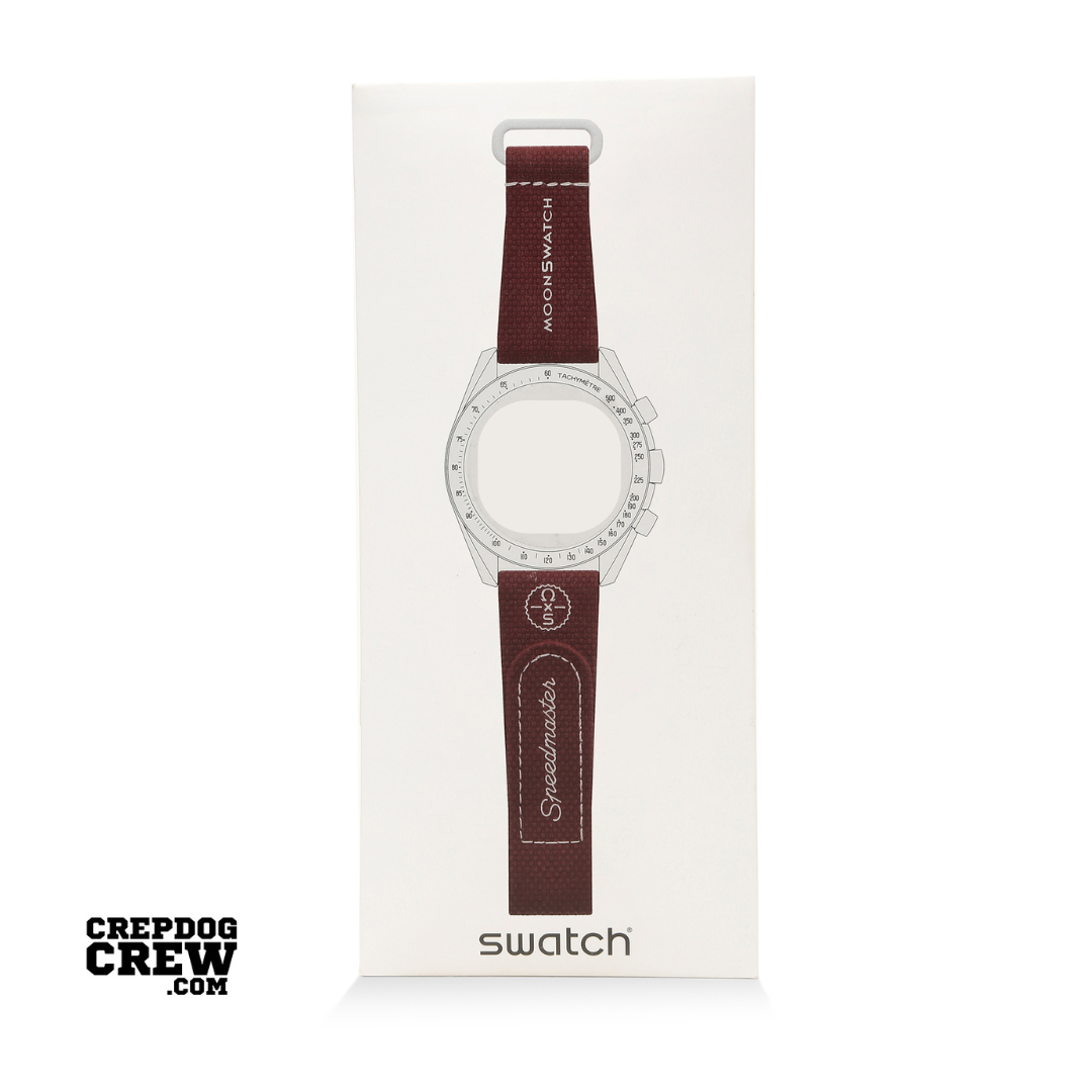 Swatch x Omega Bioceramic Moonswatch Bordeaux Light Grey Straps