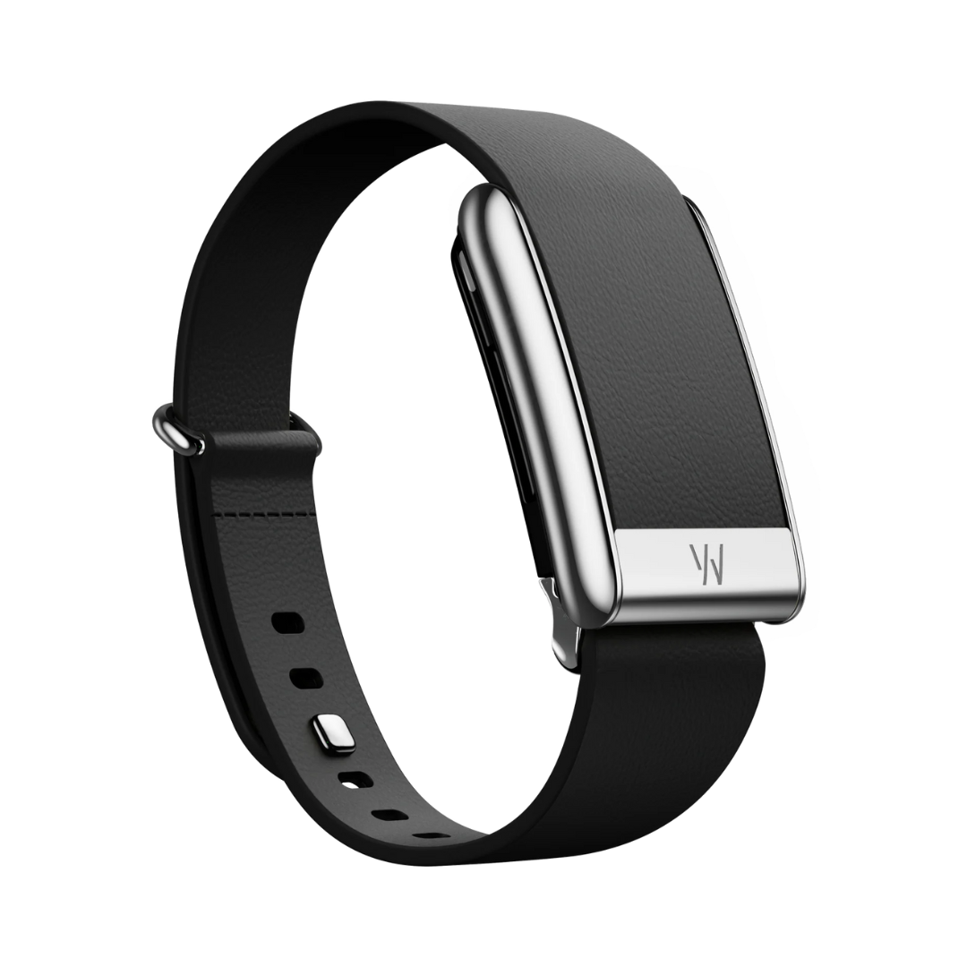 #ADDITIONAL BAND_LEATHERLUXE TAPERED BLACK WITH TITANIUM