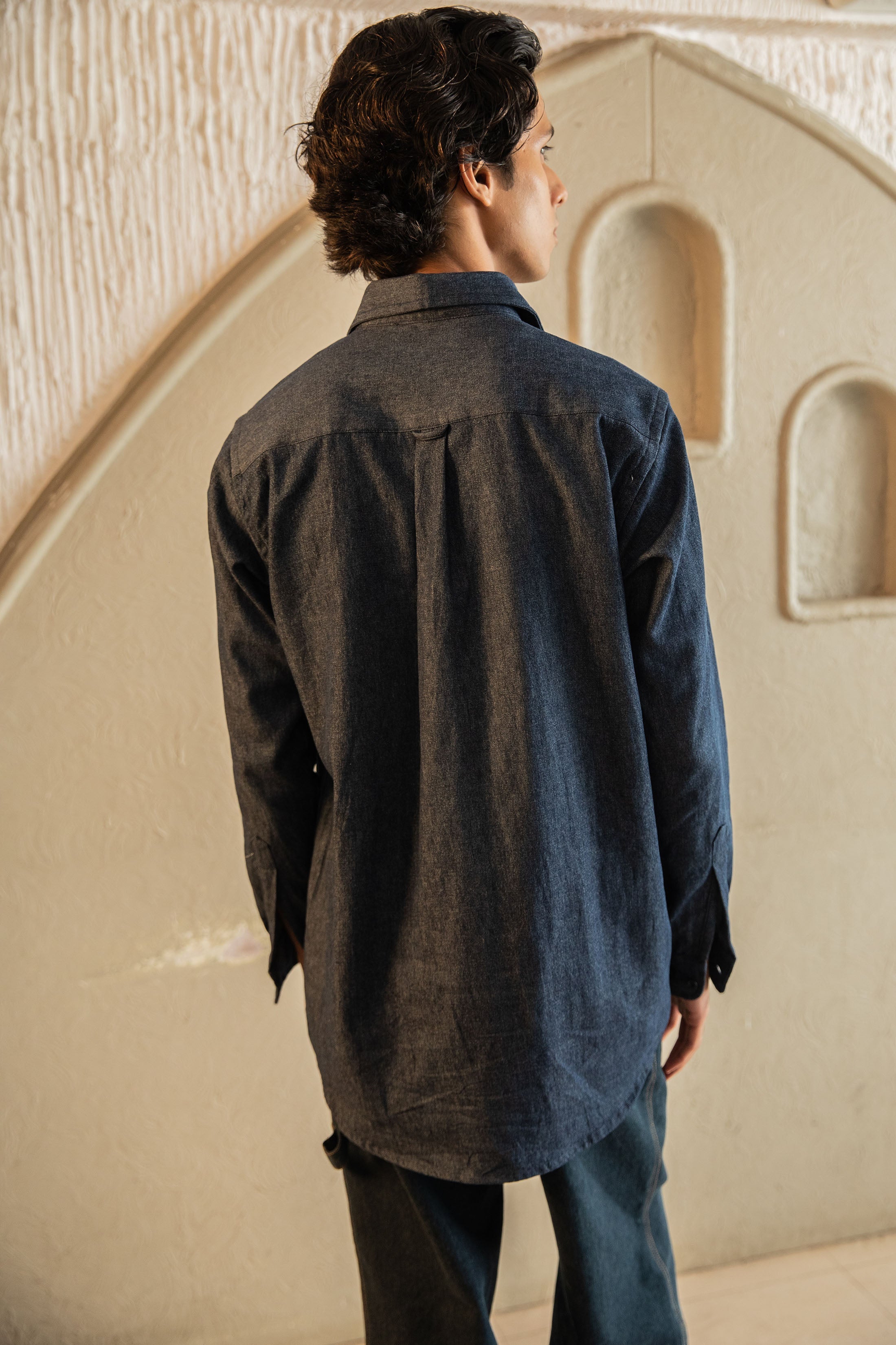 Denim Shirt -(Indigo)