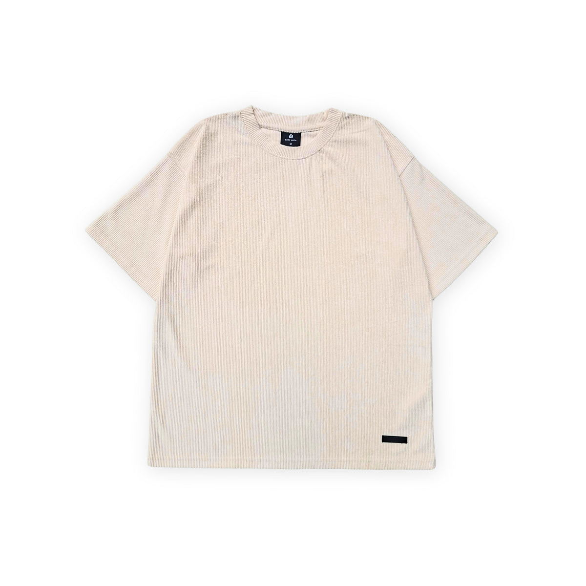 CREAM CORDUROY TSHIRT