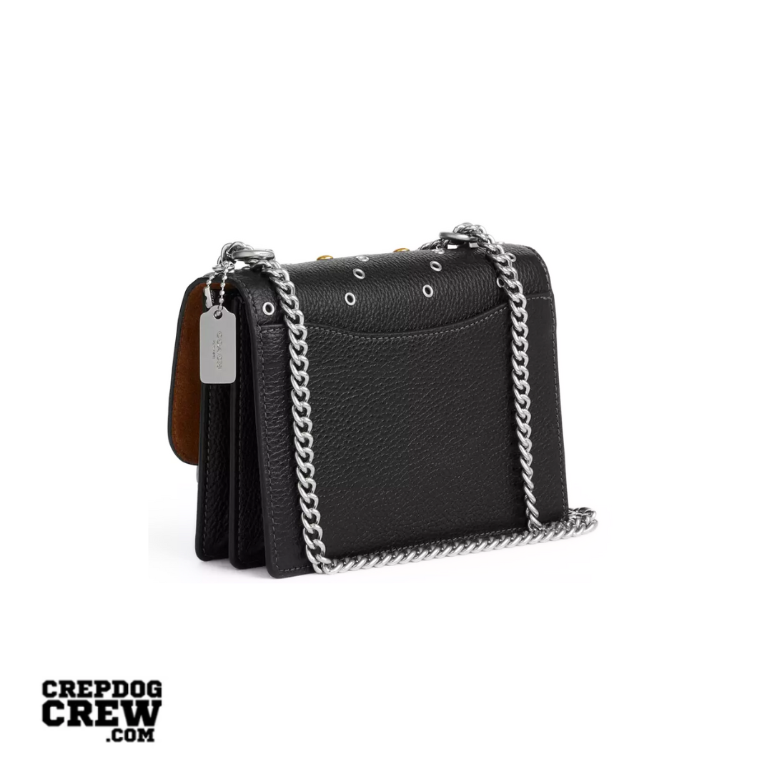 Coach Mini Klare Crossbody Bag With Rivets ovelty leather Silver