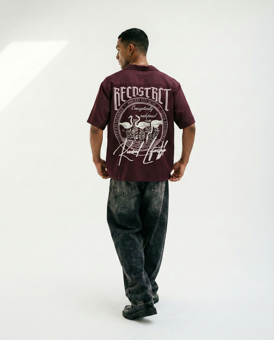 Signature Crepe - Dark maroon