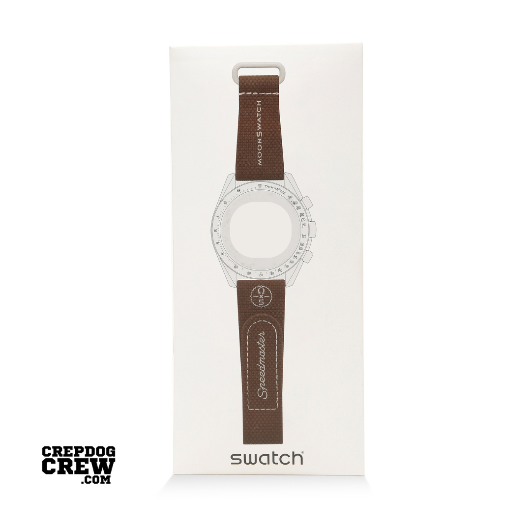 Swatch x Omega Bioceramic Moonswatch Brown Beige Straps