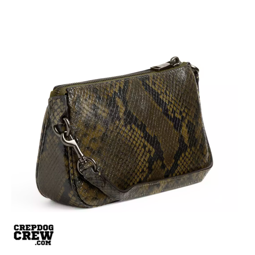 Coach Nolita 19 With Snake Print smooth leather Gunmetal Olive Multi