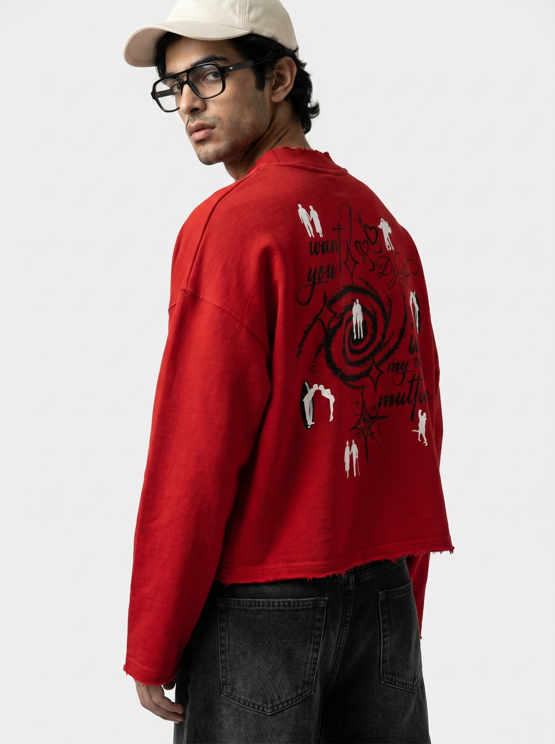 YOUniverse sweatshirt - Scarlet red