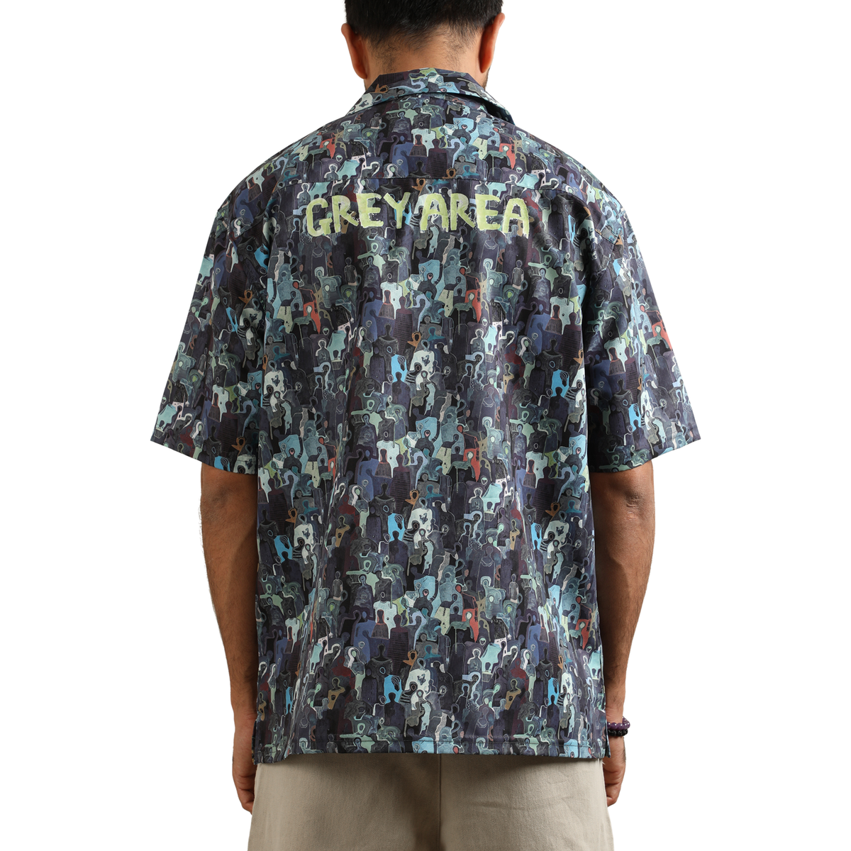 MIDNIGHT MOSAIC CUBAN COLLAR SHIRT