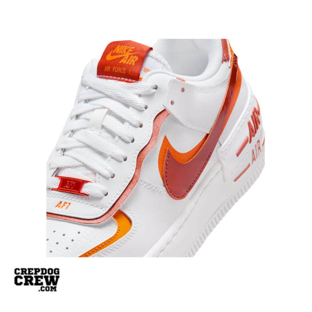 Nike Air Force 1 Shadow White Bright Ceramic Dark Russet (W)
