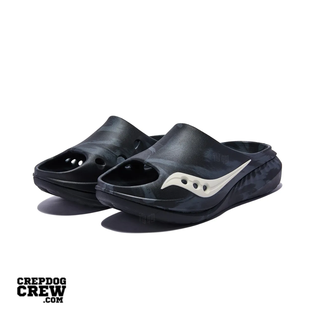 Saucony Cradle 3 SLIDE Black Grey WHITE