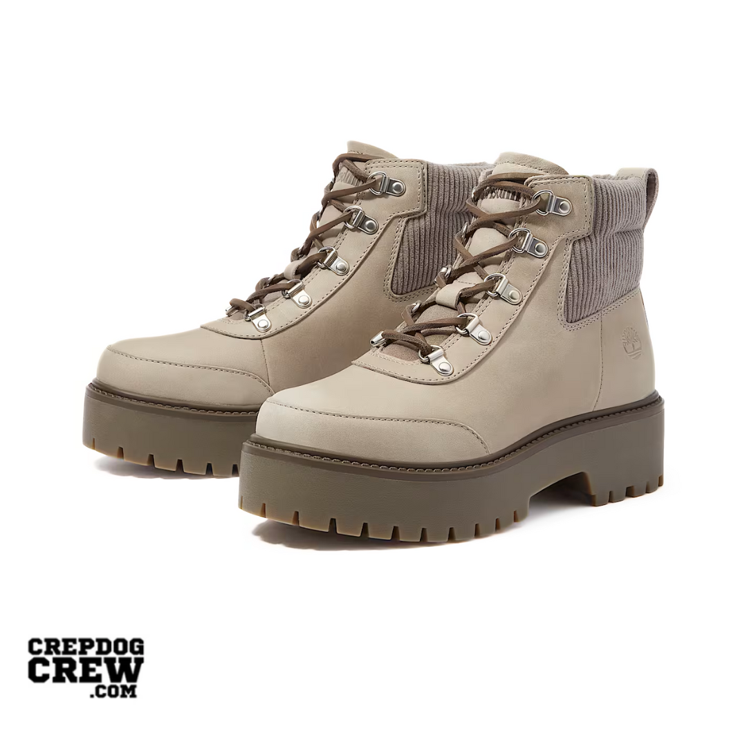 Timberland Stone Street Platform Hiker Boot Medium Grey Nubuck (W)