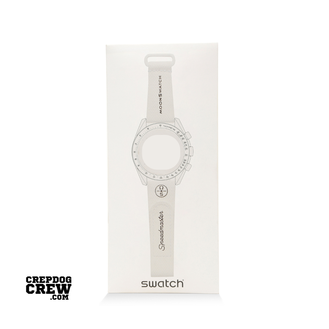 Swatch x Omega Bioceramic Moonswatch White Straps