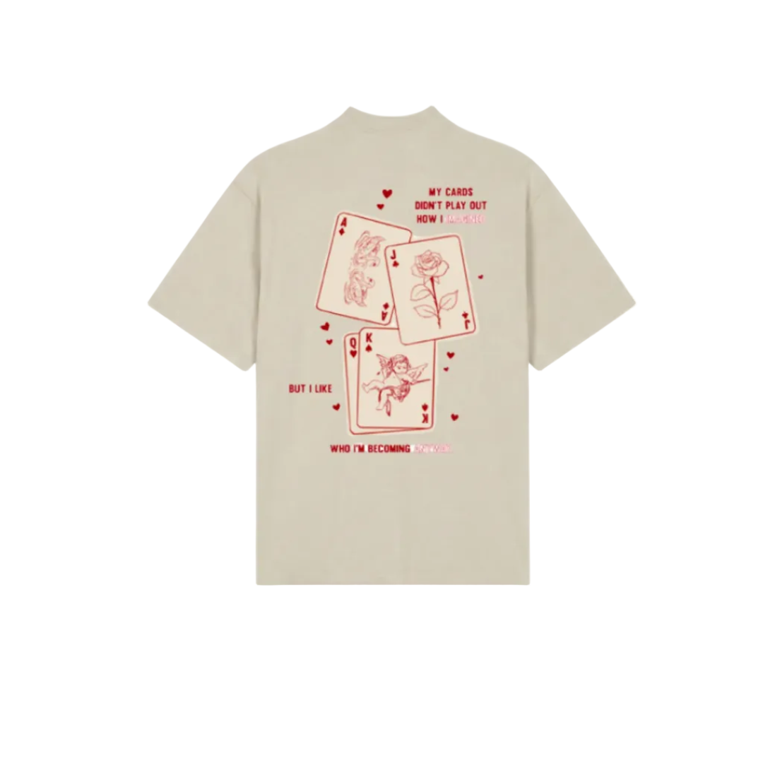 CERISE DECK OF HEARTS TEE