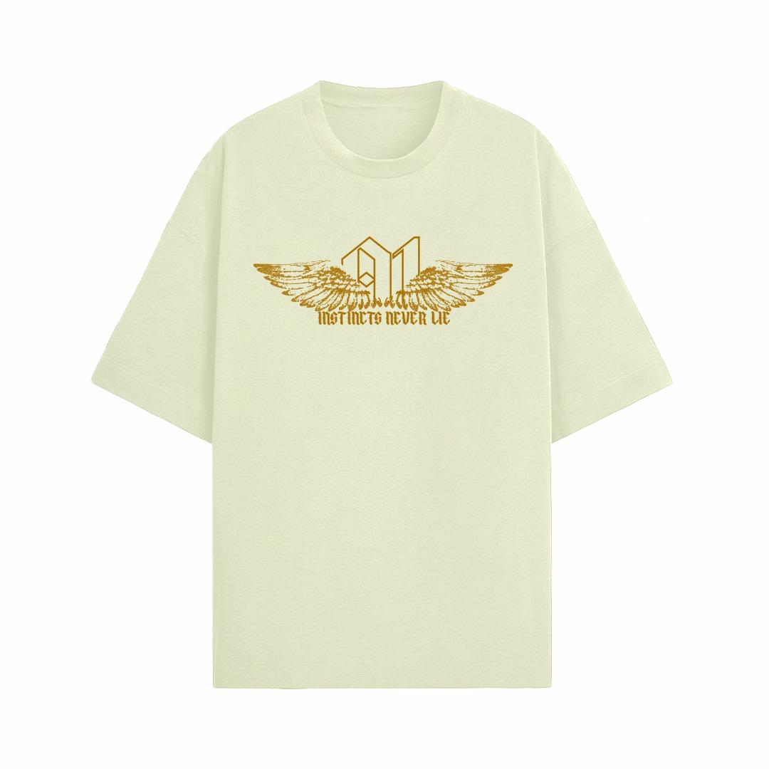 Rebel Angel Oversized T-Shirt - (Off-White)