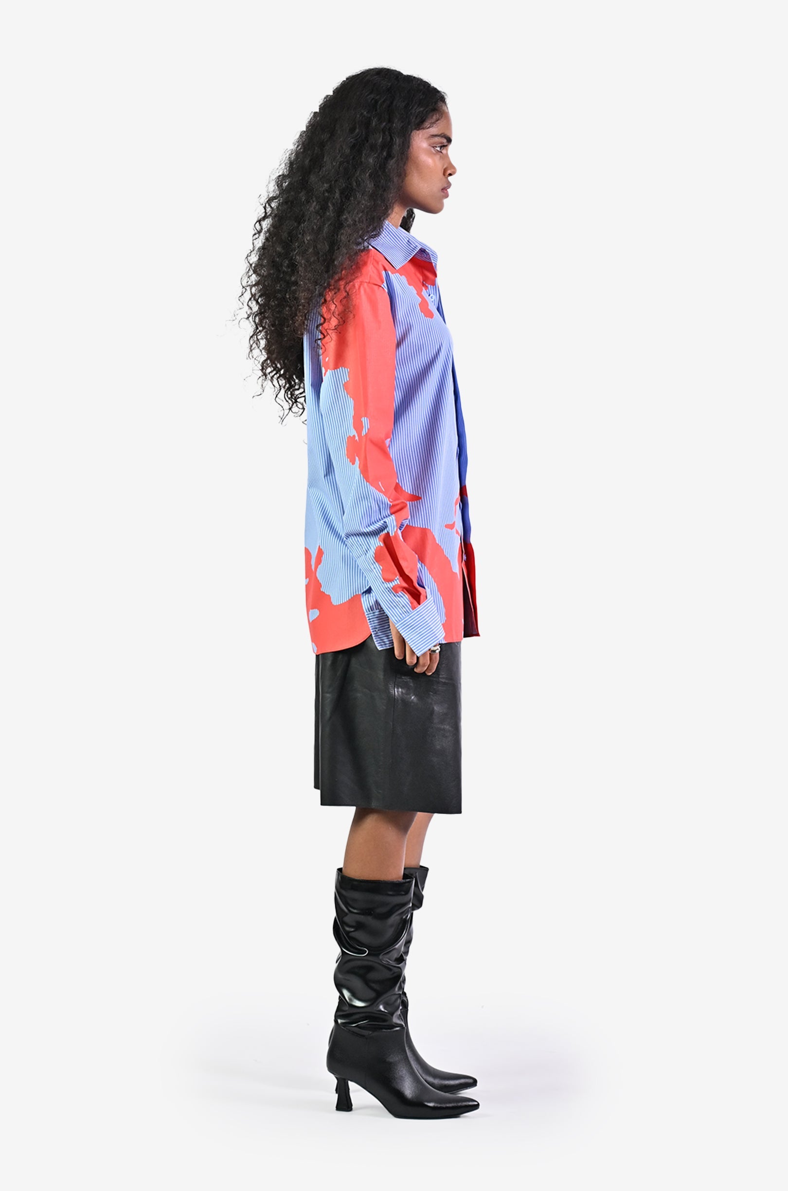 HUEMN flesh shirt - Pinstriped