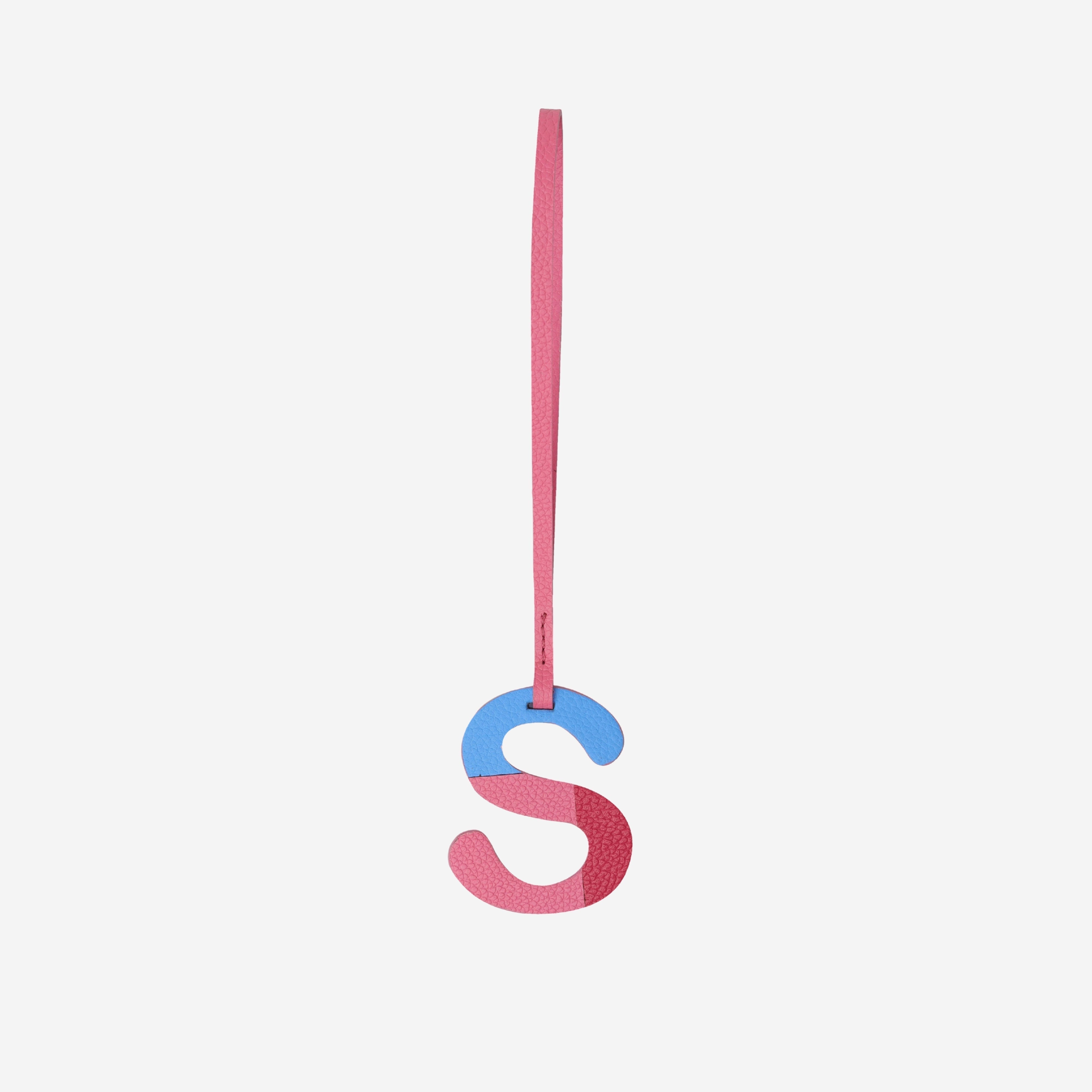 Alphabet Pink Bag Charm
