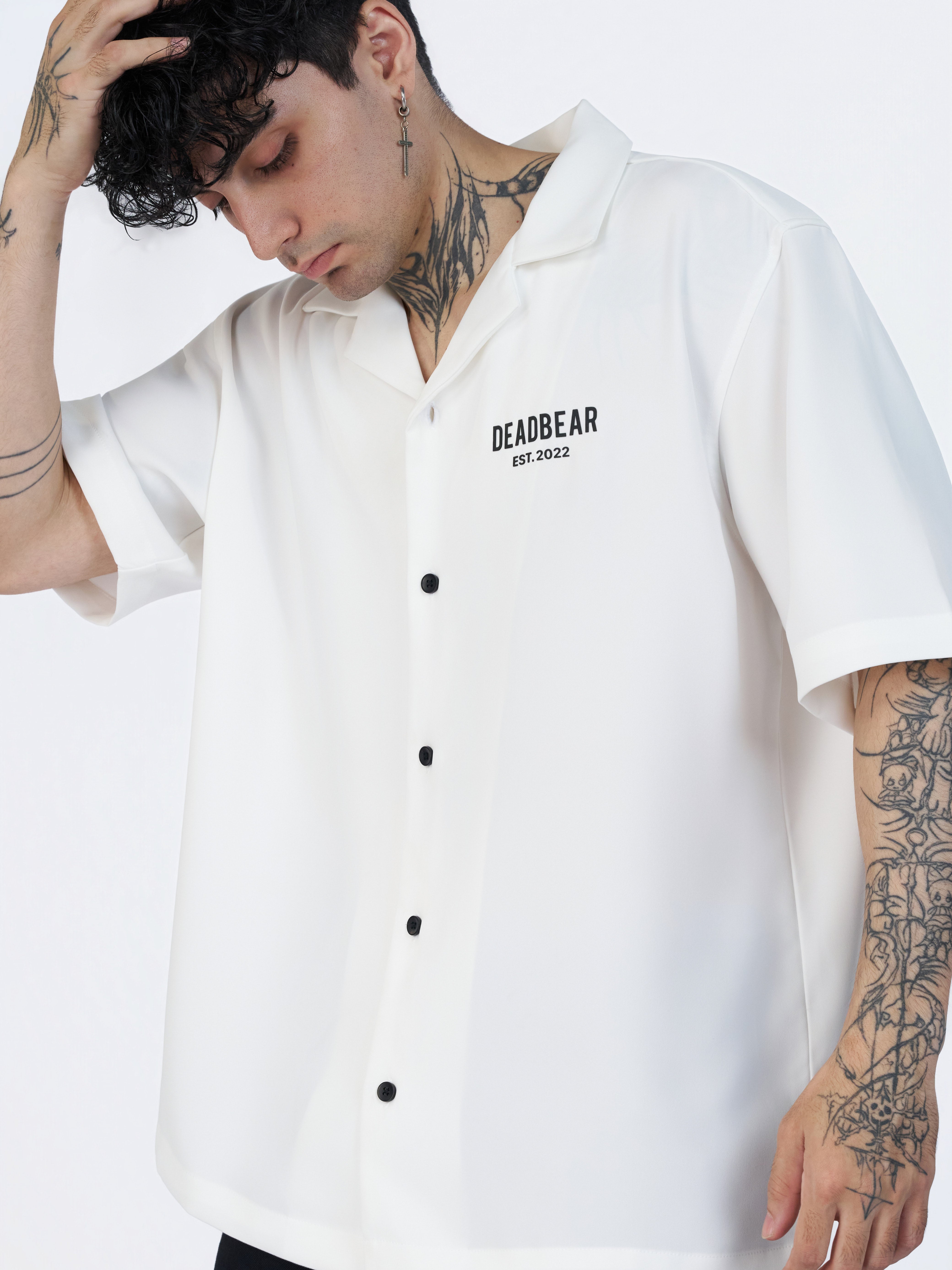 Bowling Shirt White
