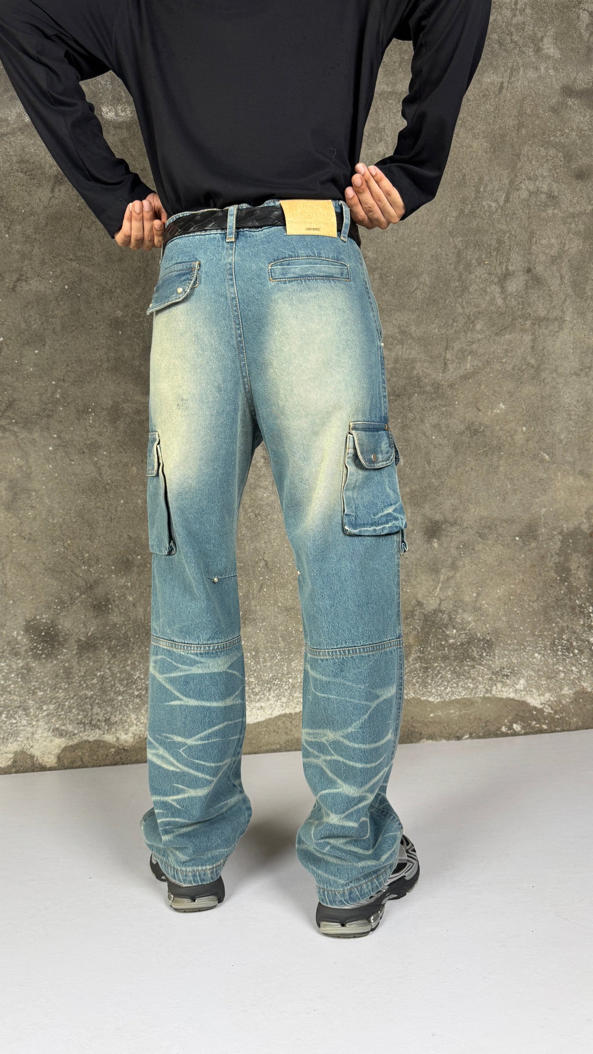 Crackle Cargo-Indigo Tint