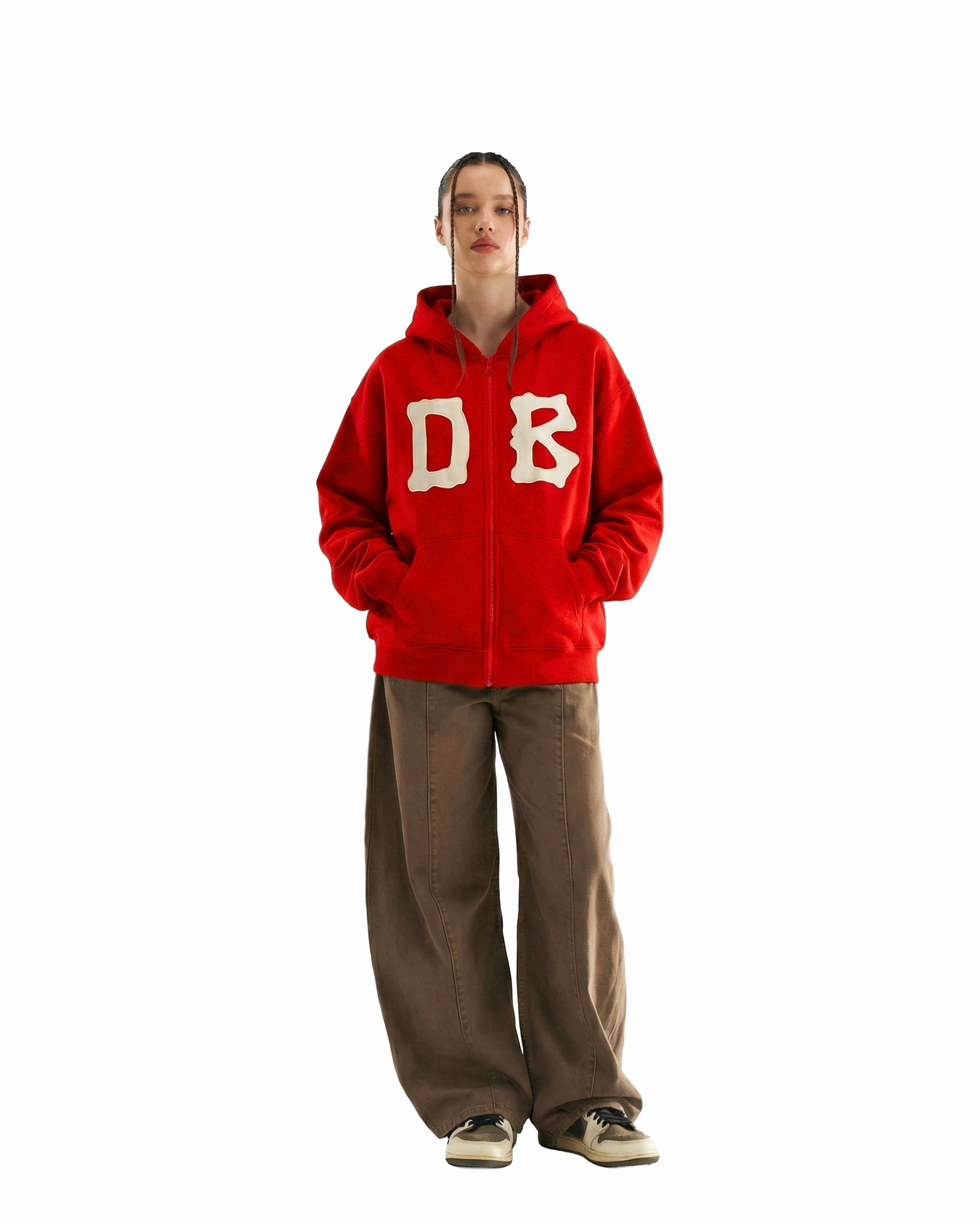 Bone Zipper Red
