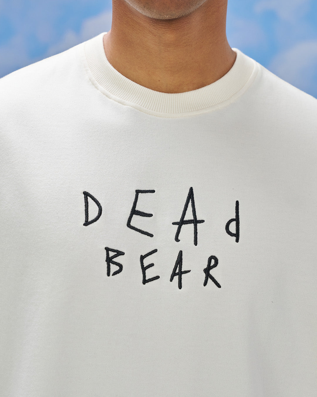 Scribbled Logo Tee Cream