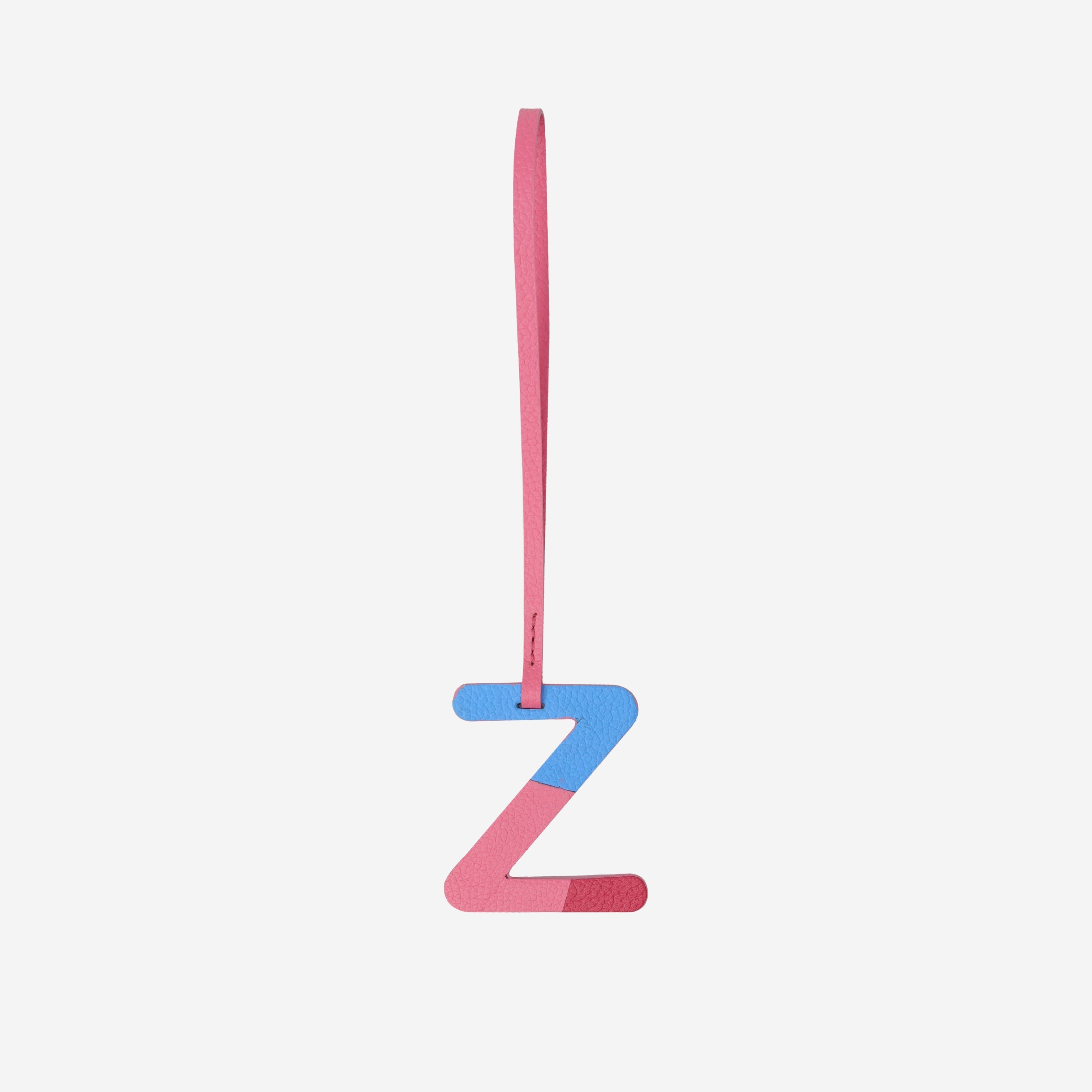 Alphabet Pink Bag Charm
