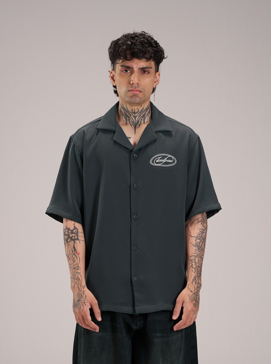 Signature Bowling Shirt Grey