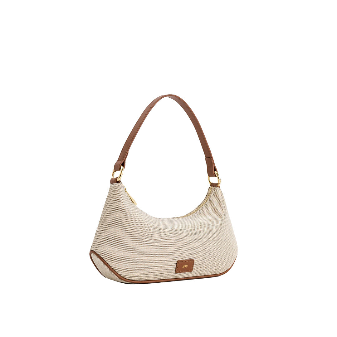 JW PEI Lily Shoulder Bag - Brown Canvas