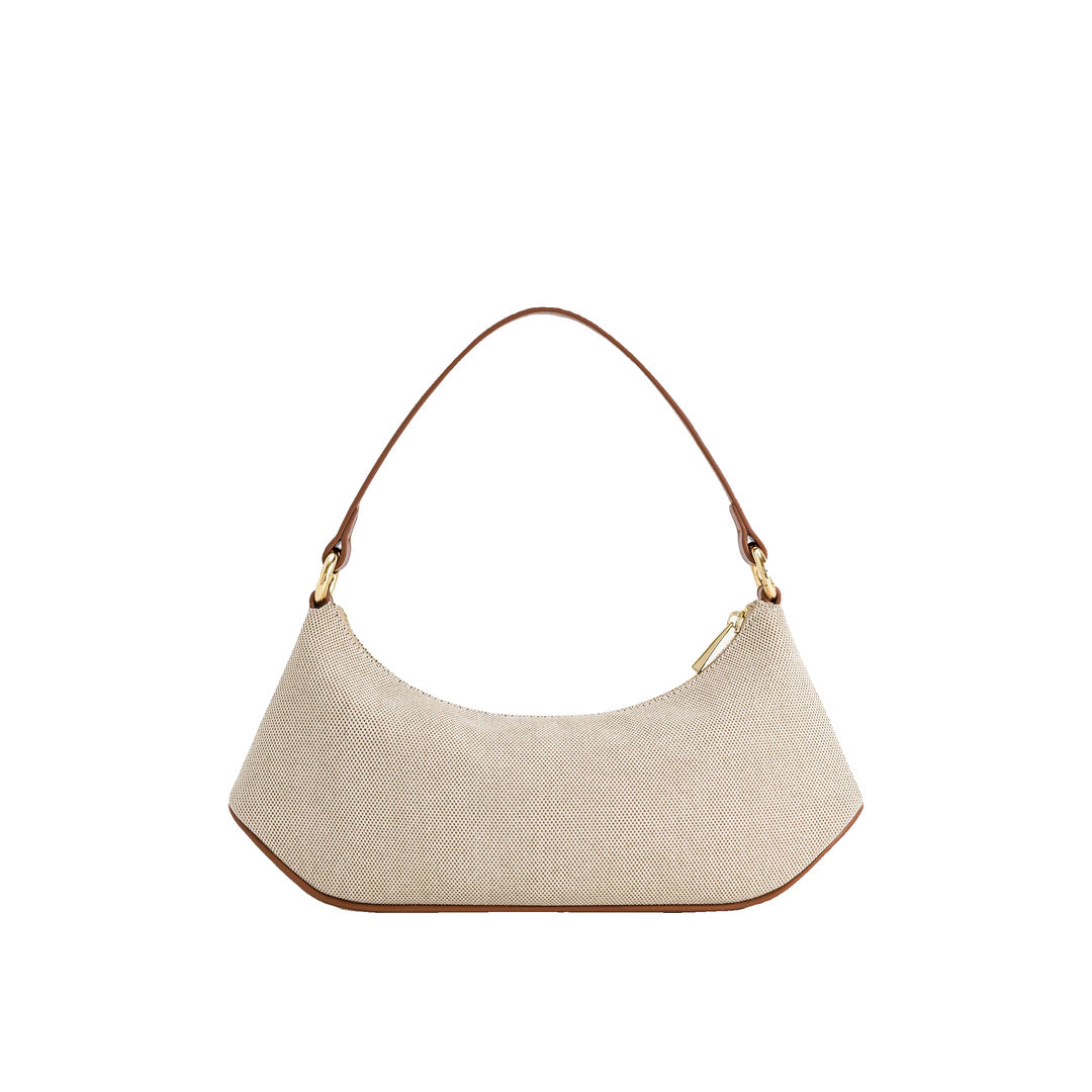 JW PEI Lily Shoulder Bag - Brown Canvas