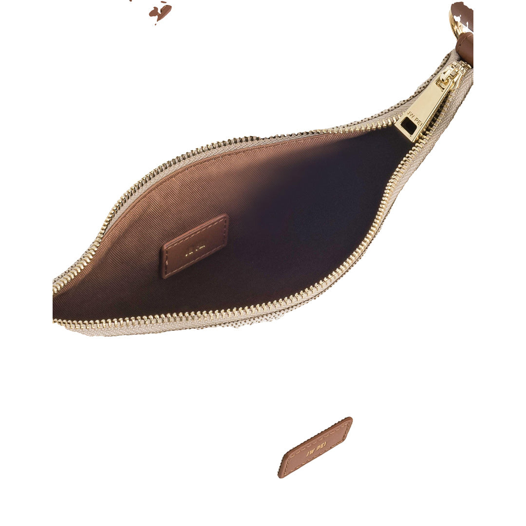 JW PEI Lily Shoulder Bag - Brown Canvas