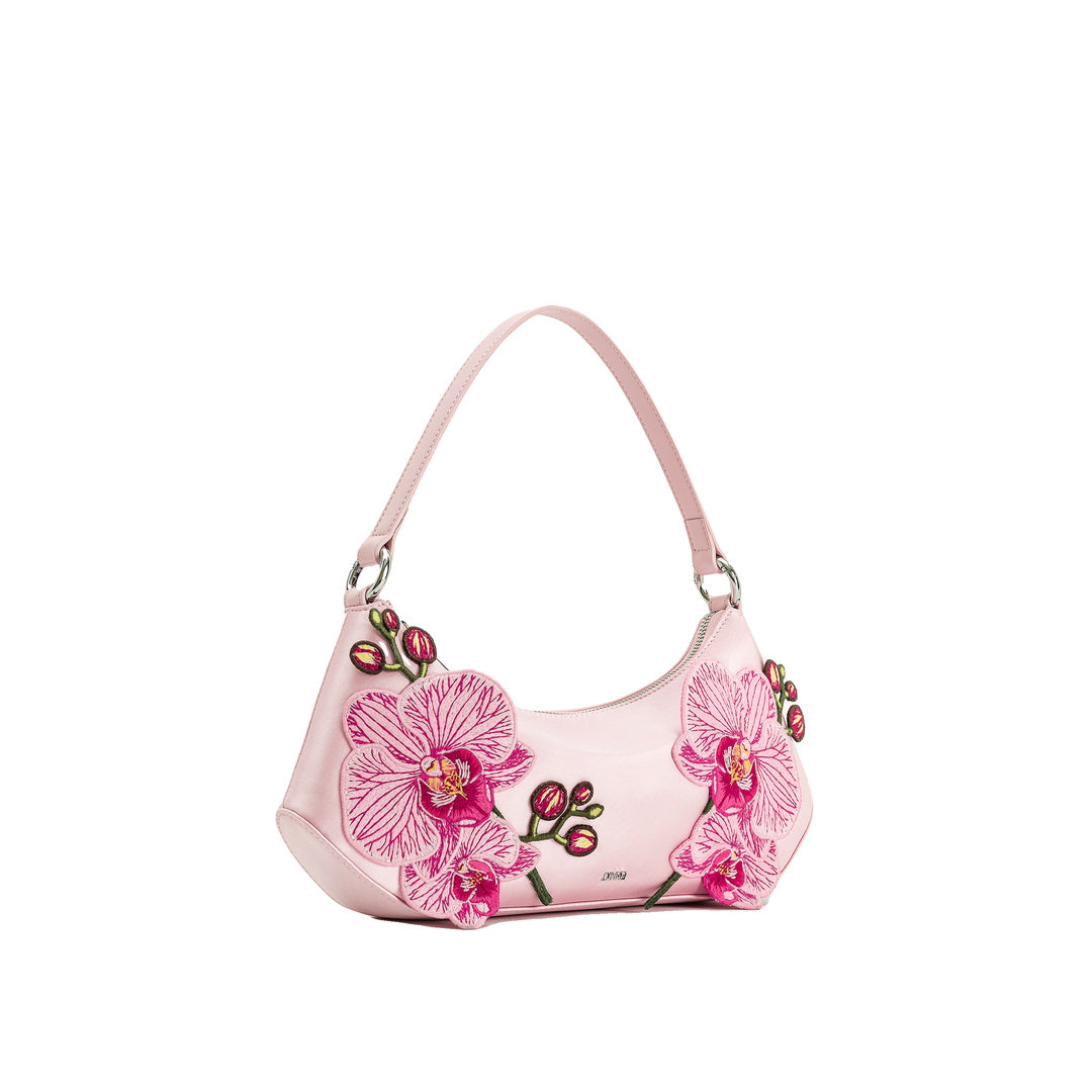 JW PEI Lily Orchid Embroidered Shoulder Bag - Pink