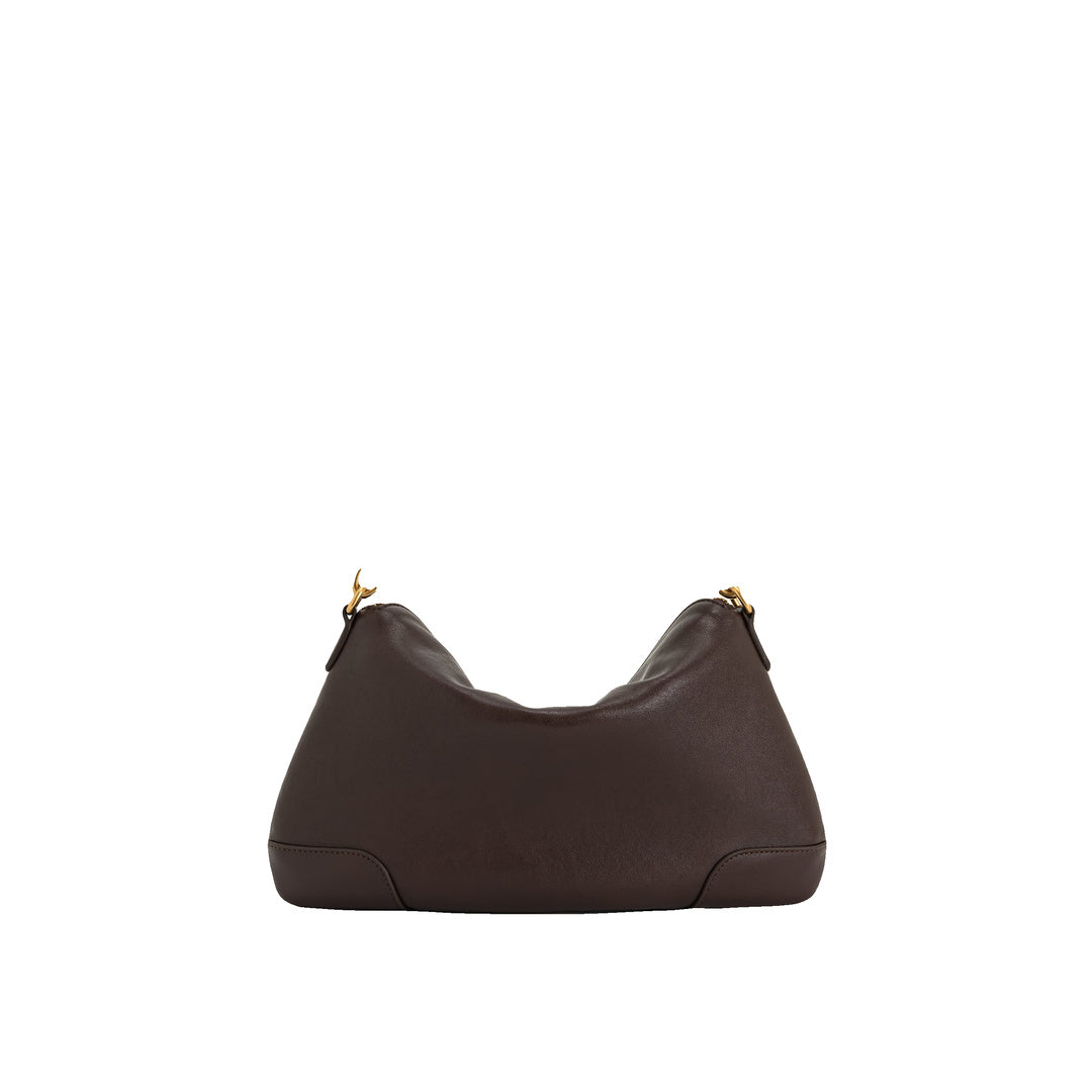 JW PEI Jayla Metal Pendant Embellished Shoulder Bag - Dark Brown