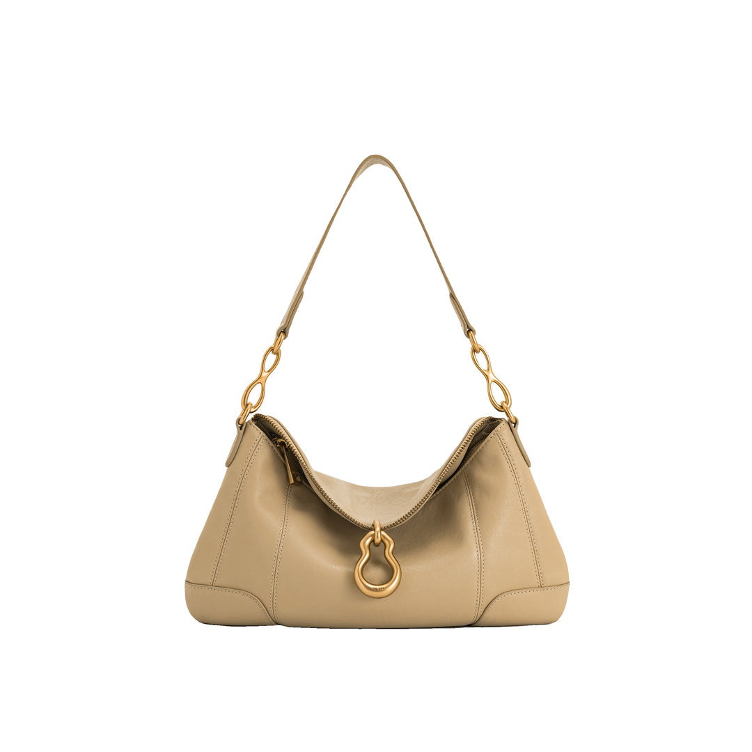 JW PEI Jayla Metal Pendant Embellished Shoulder Bag - Khaki