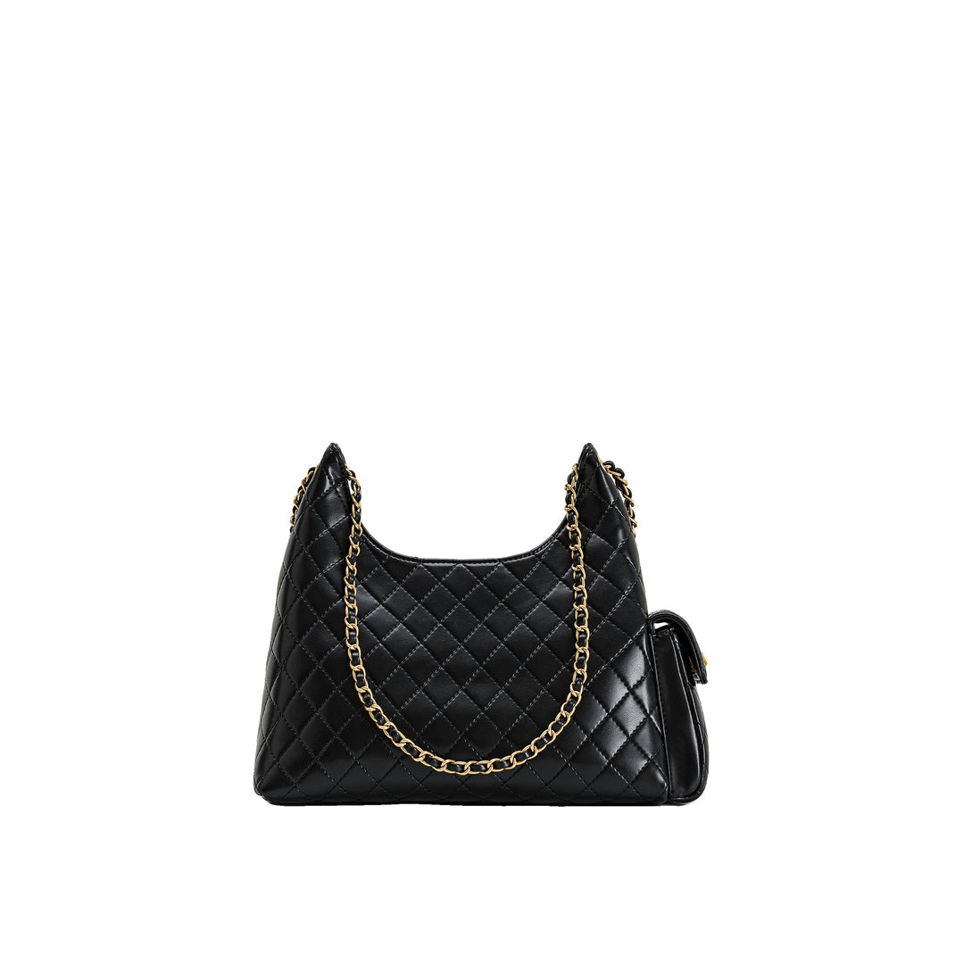 JW PEI Vivian Quilted Chain Shoulder Bag - Black