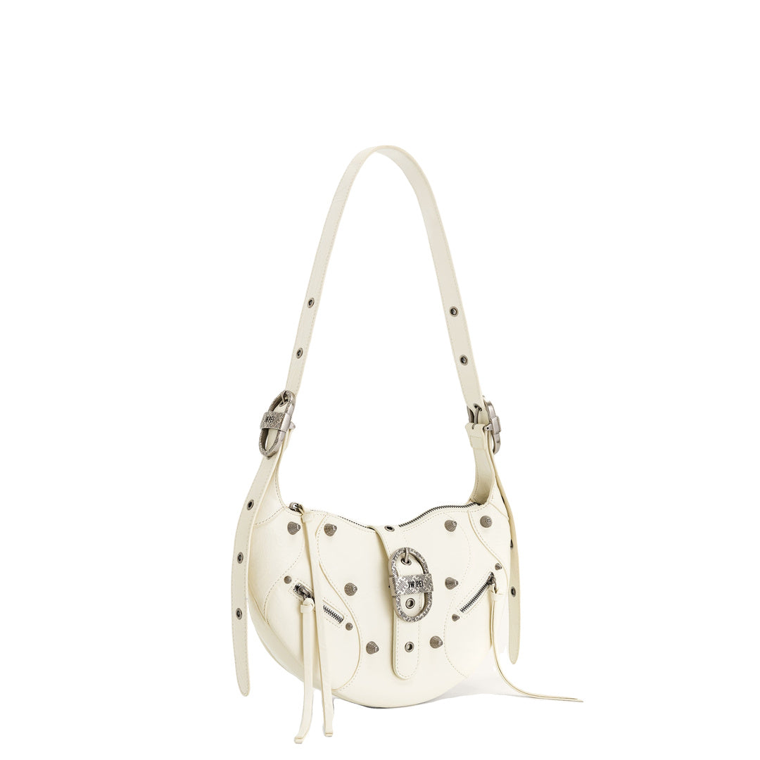 JW PEI Tessa Crushed Shoulder Bag - White