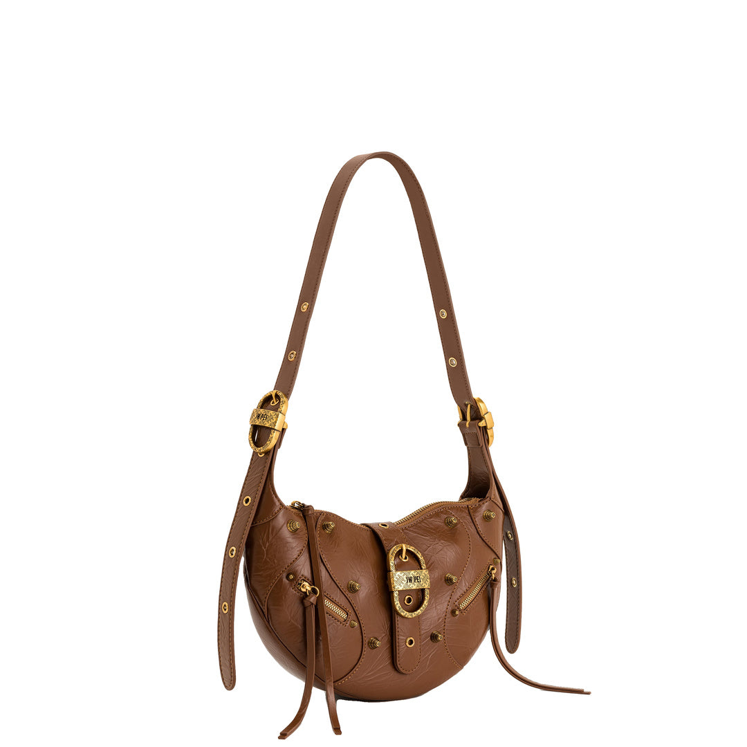 JW PEI Tessa Crushed Shoulder Bag - Brown
