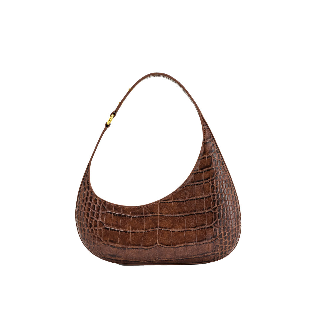 JW PEI Harlee Shoulder Bag - Brown Croc
