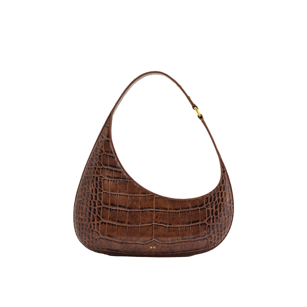 JW PEI Harlee Shoulder Bag - Brown Croc